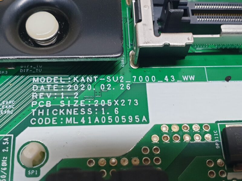 MAIN AV BOARD MB SAMSUNG UE43TU7100K 43" LED TV BN96-51896C SCREEN:T430QVN03 - Image 3