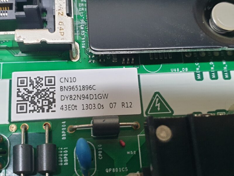 MAIN AV BOARD MB SAMSUNG UE43TU7100K 43" LED TV BN96-51896C SCREEN:T430QVN03 - Image 4