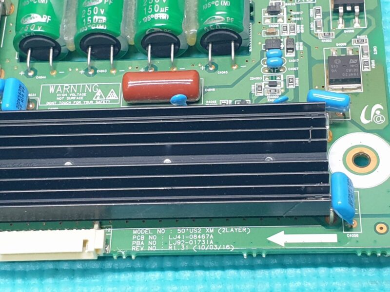 XSUS BOARD FOR SAMSUNG PS50C7000YK 50" PLASMA TV LJ41-08467A LJ92-01731A - Image 2