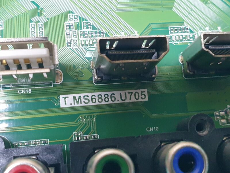 MAIN AV BOARD MB POLAROID P50UAM2351U 50" LED TV T.MS6886.U705 SCREEN:V500DJ7 - Image 2