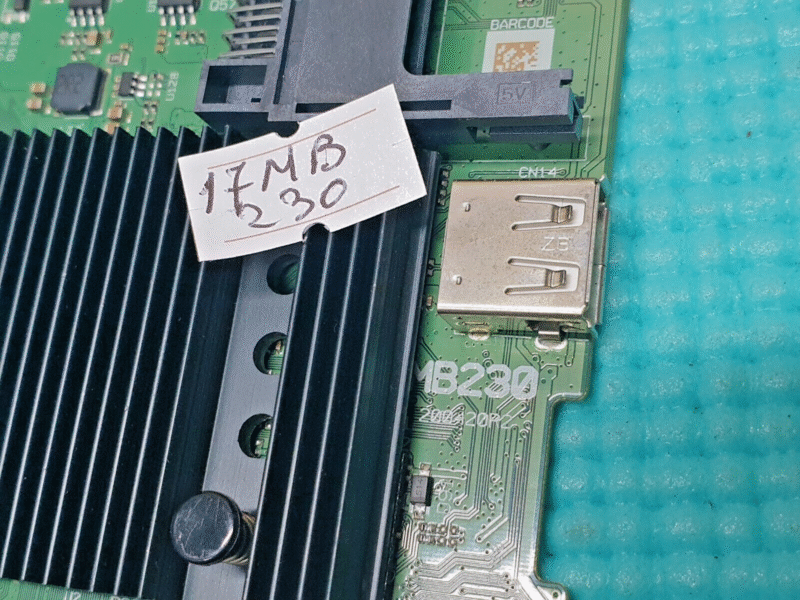 MAIN AV BOARD MB POLAROID P50UPA2031 TV VESTEL 17MB230 23732224 SCREEN:CC500PV5D - Image 2