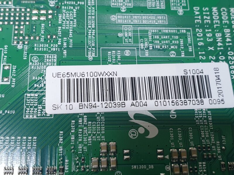 MAIN AV BOARD MB SAMSUNG UE65MU6105K TV BN41-02568A BN94-12039B SCREEN:V650DJ5 - Image 3