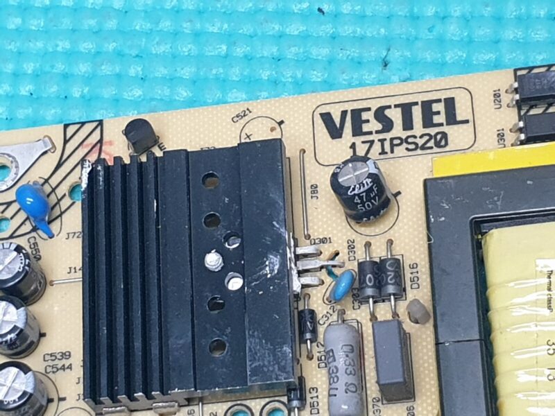 POWER SUPPLY BOARD PSU FOR JVC LT-40DG51J 40" LED TV VESTEL 17IPS20 23144075 - Image 2