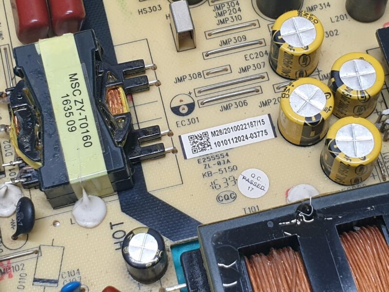 POWER SUPPLY BOARD PSU JVC LT-55C550 55" LED TV 5502-ZC02-01 M28/2010022187/15 - Image 4