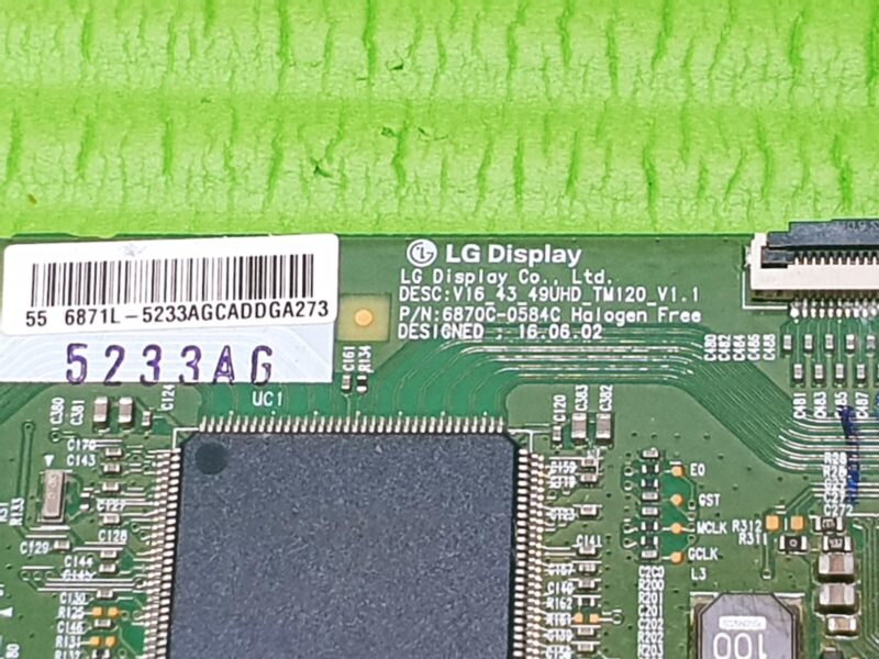 TCON LVDS BOARD FOR LINSAR 55HDR510 55" LED TV 6871L-5233A 6870C-0584C - Image 6