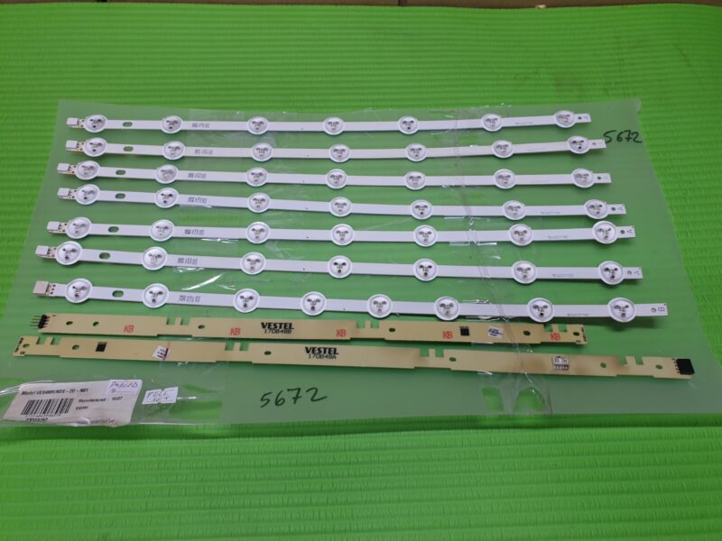 FULL LED BACK LIGHT ARRAY SET P48LED14 TV 48DLED_A-TYPE_REV01 VES480UNDS-2D-N01 - Image 2