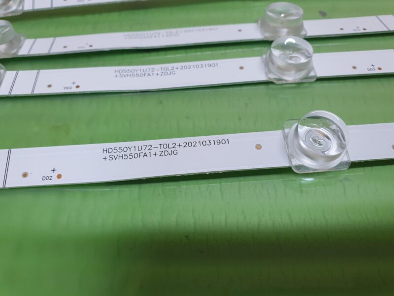 FULL LED BACKLIGHT SET FOR HISENSE 55A6GTUK TV ZD_SSC_D550_4x10_01_V1.3_20200813 - Image 3