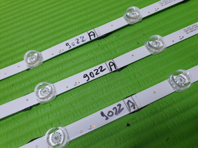 3 x LED BACKLIGHT STRIPS HISENSE 55A6GTUK TV ZD_SSC_D550_4x10_01_V1.3_20200813 - Image 5