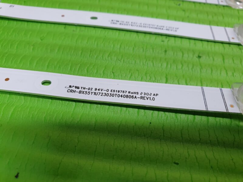 FULL LED BACKLIGHT SET HISENSE 55A6BGTUK TV CRH-BX55Y1UU723030T040806A-REV1.0 - Image 5