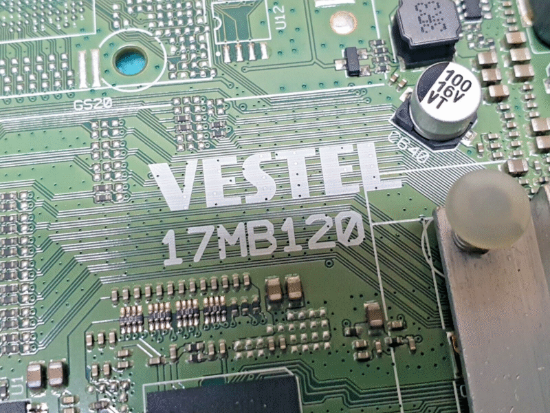 MAIN AV BOARD MB HITACHI 50HK6T74U LED TV VESTEL 17MB120 23418013 SCREEN:V500DJ6 - Image 2