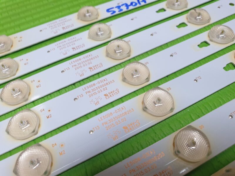 FULL LED BACKLIGHT STRIP SET FOR JVC LT-49C550 49" TV LED50D8-03(A) 30350008203 - Image 5