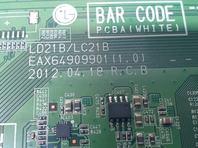 MAIN BOARD MB LG 42LM3450 LED TV EAX64909901 (1.0) EBT62174289 SCREEN:HC420DUN - Image 2