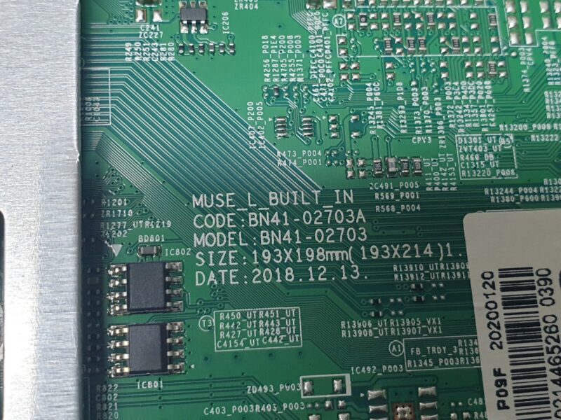 MAIN AV BOARD MB SAMSUNG UE55RU7100K TV BN41-02703A BN94-14180J SCREEN:HV550QUB - Image 2