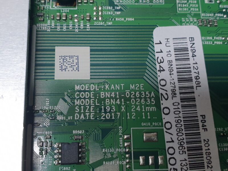 MAIN BOARD MB SAMSUNG UE49NU7100K TV BN41-02635A BN94-12798L SCREEN:LSF490FN04 - Image 2