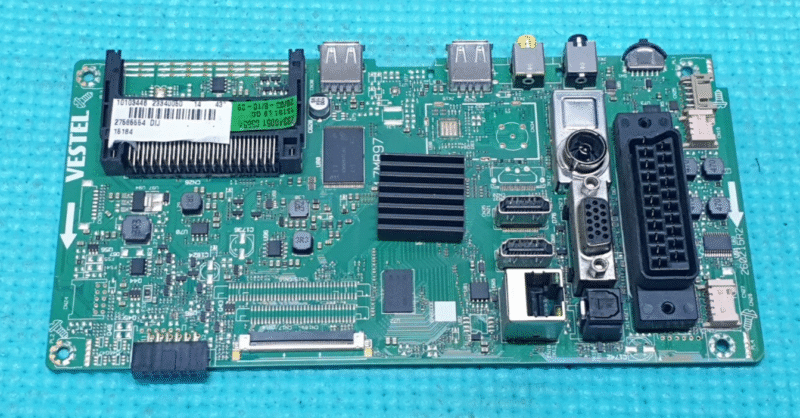 MAIN AV BOARD MB HITACHI 43HB6T62U TV  VESTEL 17MB97 23340060 SCREEN:LC430DUY