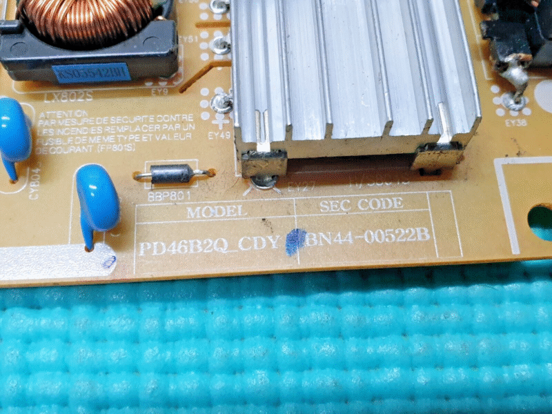 POWER SUPPLY BOARD PSU SAMSUNG UE46ES8000U LED TV BN44-00522B PD46B2Q_CDY - Image 2