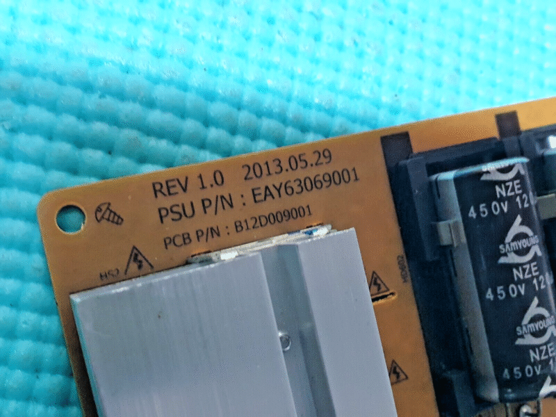 POWER SUPPLY BOARD PSU LG 55LA965W 55" LED TV EAY63069001 REV 1.0 B12D009001 - Image 2
