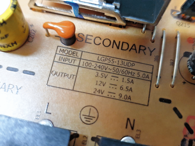 POWER SUPPLY BOARD PSU LG 55LA965W 55" LED TV EAY63069001 REV 1.0 B12D009001 - Image 4