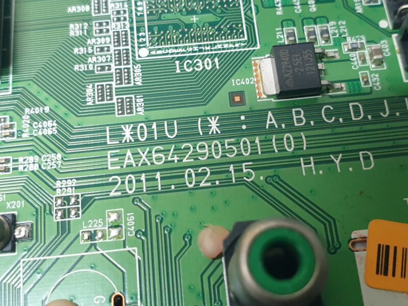MAIN BOARD MB LG 32LK450U 32" LCD TV EAX64290501 (0) EBT61581629 SCREEN:T315HW04 - Image 2