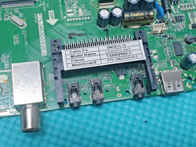 MAIN AV BOARD MB CELLO C32227T2 32" LED TV P75-3463GDXV6.0 SCREEN:T320XVN02 - Image 4
