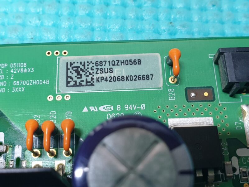 Z-SUS Z-MAIN BOARD FOR LG  42PC1D TV 6871QZH056B 6870QZH004B - Image 4