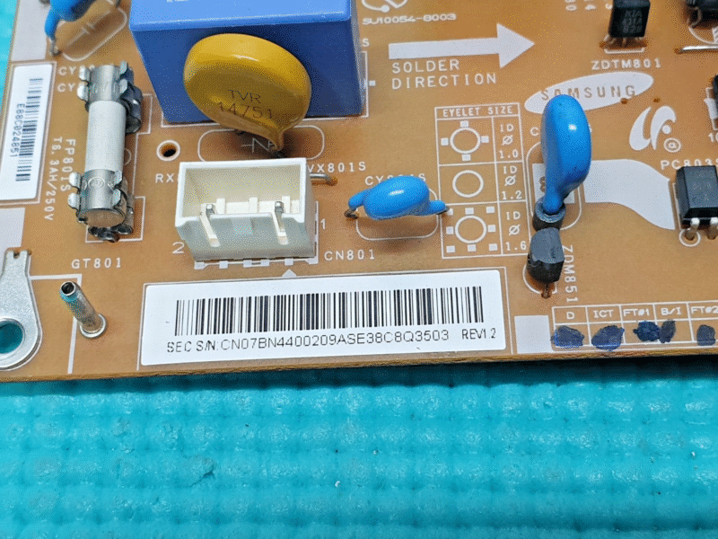 POWER SUPPLY FOR SAMSUNG LE32A457C1D 32" LCD TV BN44-00209A REV1.2 PSLF 171501A - Image 3