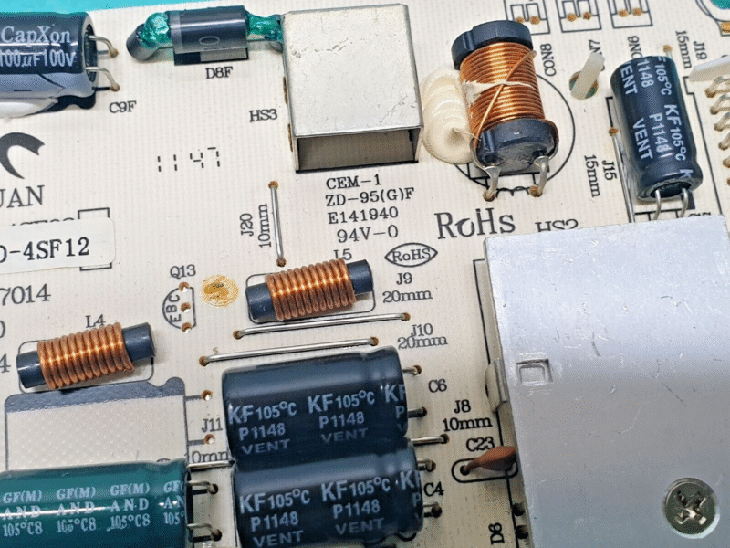 POWER SUPPLY BOARD AKURA AELHDVD2YR26T7-VH LED TV AY075D-4SF12 3BS0027014 - Image 3