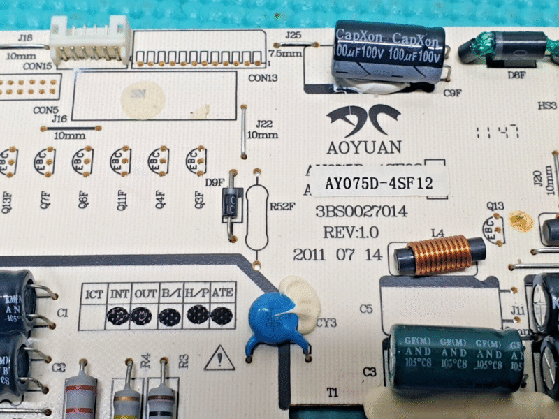 POWER SUPPLY BOARD AKURA AELHDVD2YR26T7-VH LED TV AY075D-4SF12 3BS0027014 - Image 4