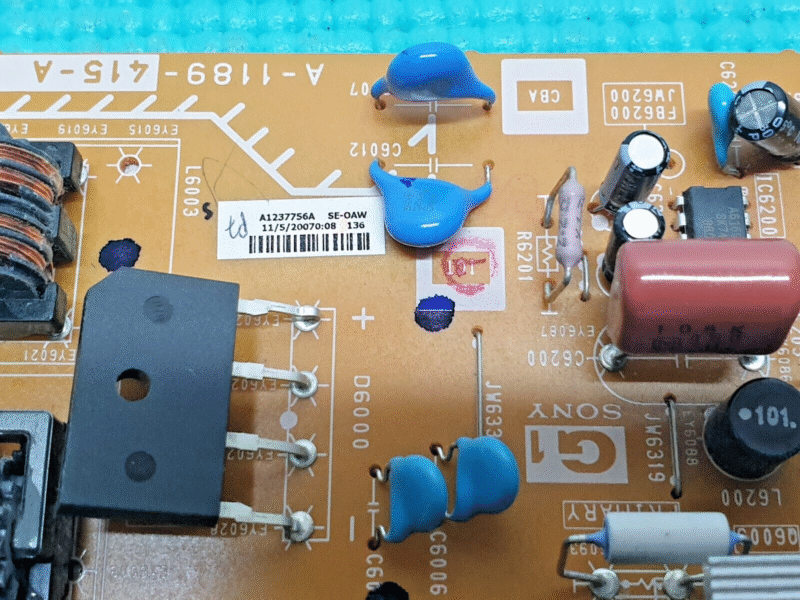POWER SUPPLY BOARD SONY KDL-32U2000 LCD TV 1-870-685-21 1-727-577-21 A1237755A - Image 2