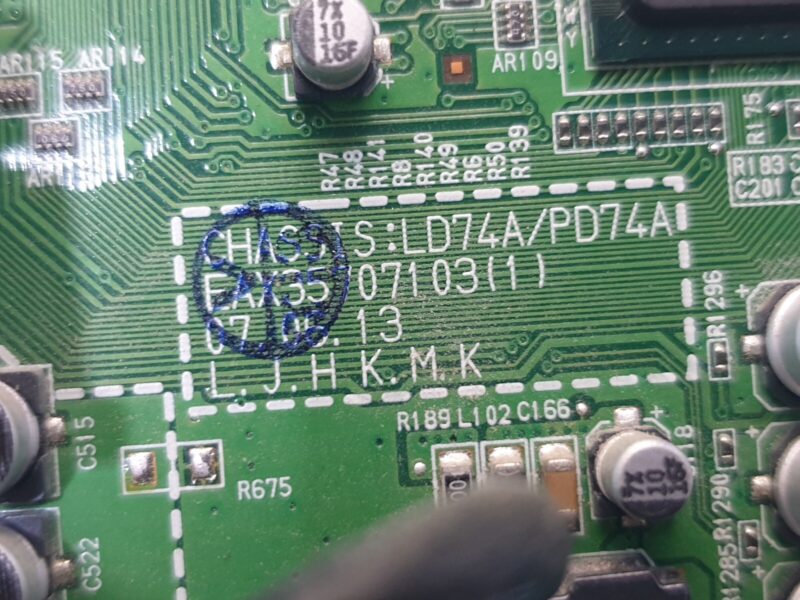 MAIN BOARD MB LG 50PT85 50" PLASMA TV EAX35707103(1) EBL37239102 EBL32961504 - Image 2