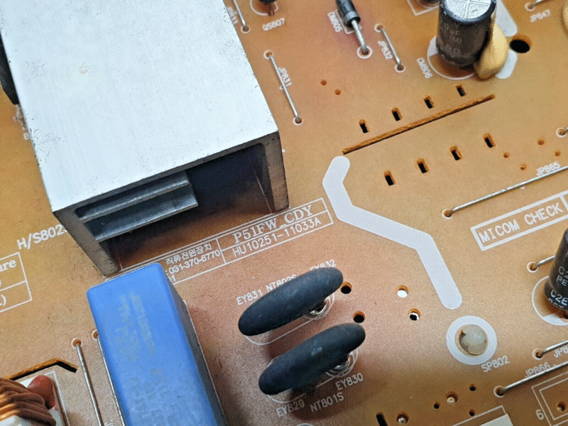 POWER SUPPLY BOARD SAMSUNG PS51E6500 51" PLASMA TV BN44-00510B REV 1.2 P51FW_CDY - Image 2