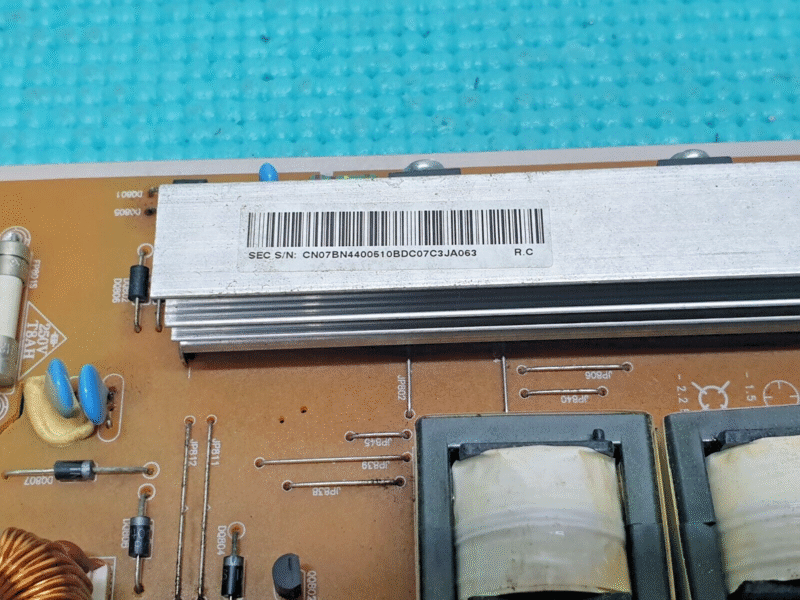 POWER SUPPLY BOARD SAMSUNG PS51E6500 51" PLASMA TV BN44-00510B REV 1.2 P51FW_CDY - Image 3
