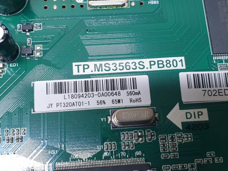 MAIN BOARD MB JVC LT-32C485 32" LED TV TP.MS3563S.PB801 SCREEN:P320AT01-1 - Image 2
