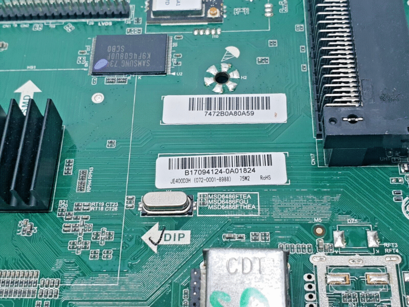 MAIN AV BOARD MB SHARP LC-40CFG6021K LED TV TP.MS6486.PB711 SCREEN:LQ400D3HD1K - Image 4
