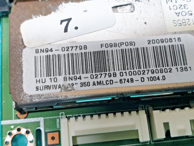 MAIN BOARD MB SAMSUNG LE32B350F1W TV BN41-01207B BN94-02779B SCREEN:LTF320AP06 - Image 4