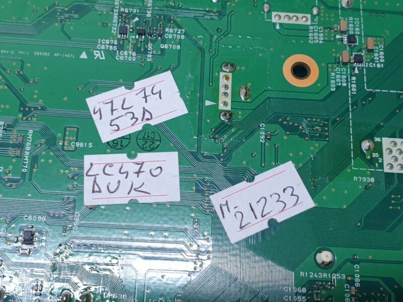 MAIN AV BOARD MB TOSHIBA 47L7453D LED TV PE1168 V28A001525A1 SCREEN:LC470DUN - Image 3