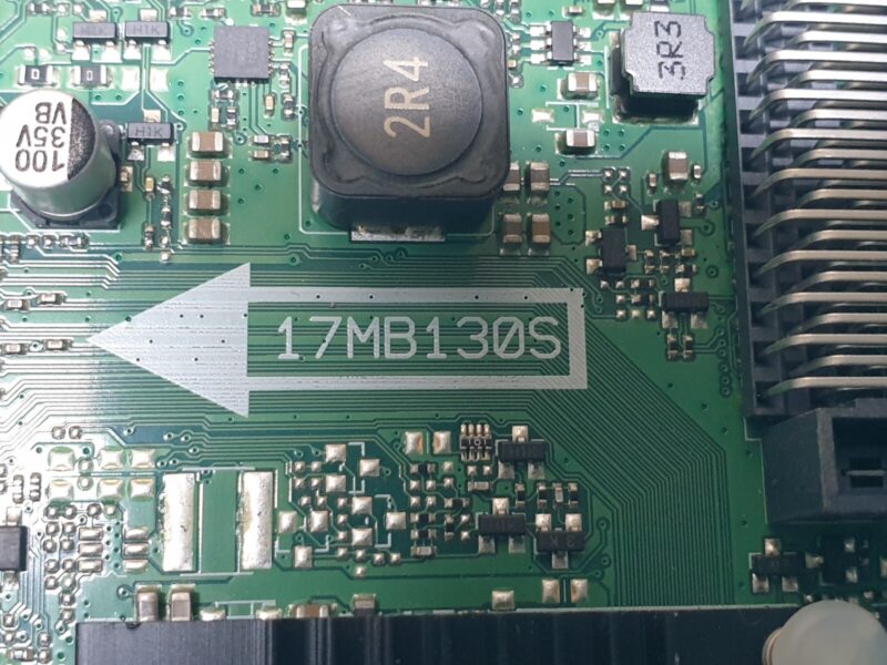 MAIN AV BOARD MB TOSHIBA 55V6863DB TV VESTEL 17MB130S 23517484 SCREEN:LC550EQY - Image 2