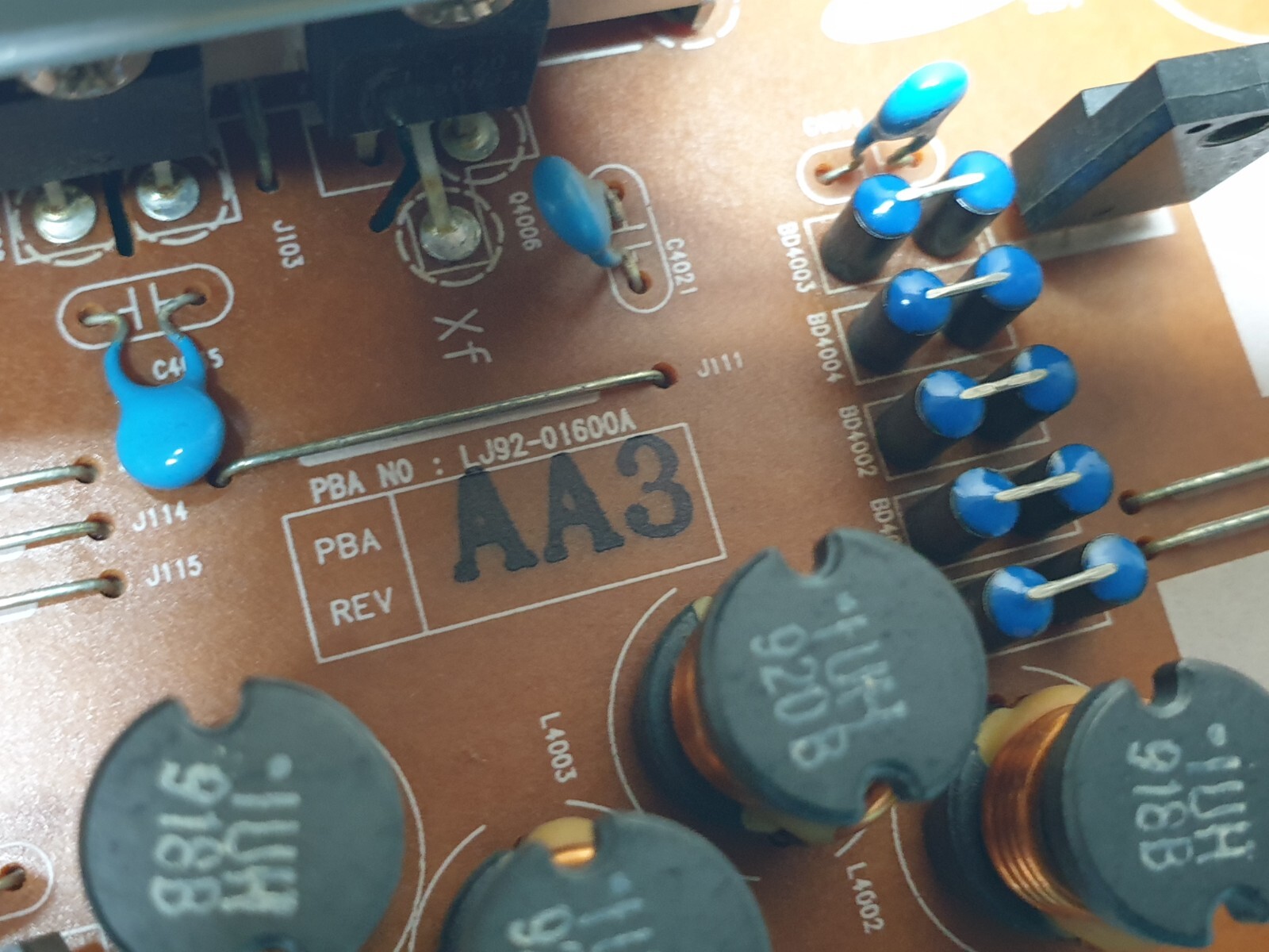 XSUS X-MAIN BOARD SAMSUNG PS50B451B2W 50" PLASMA TV LJ92-01600A LJ41-05904A - Image 4