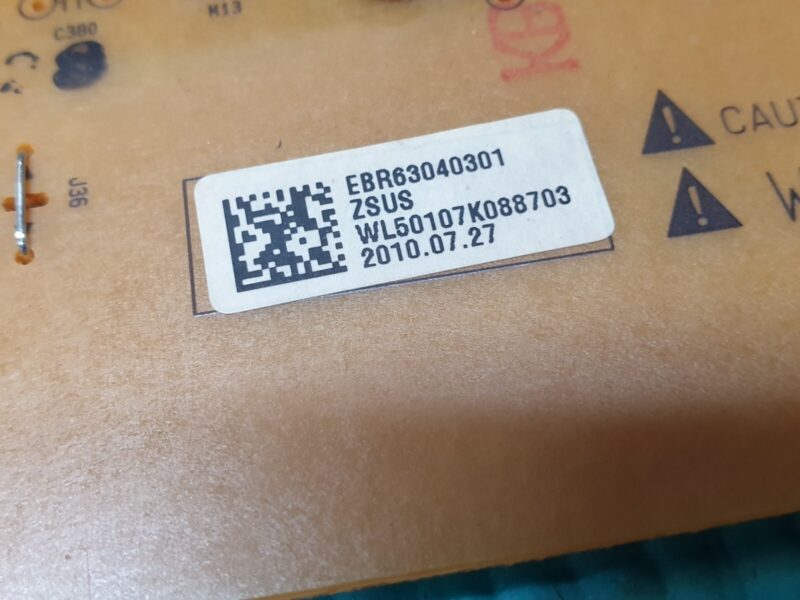 ZSUS ZMAIN BOARD FOR LG 50PJ550 50" PLASMA TV EAX61313201 EBR63040301 - Image 3
