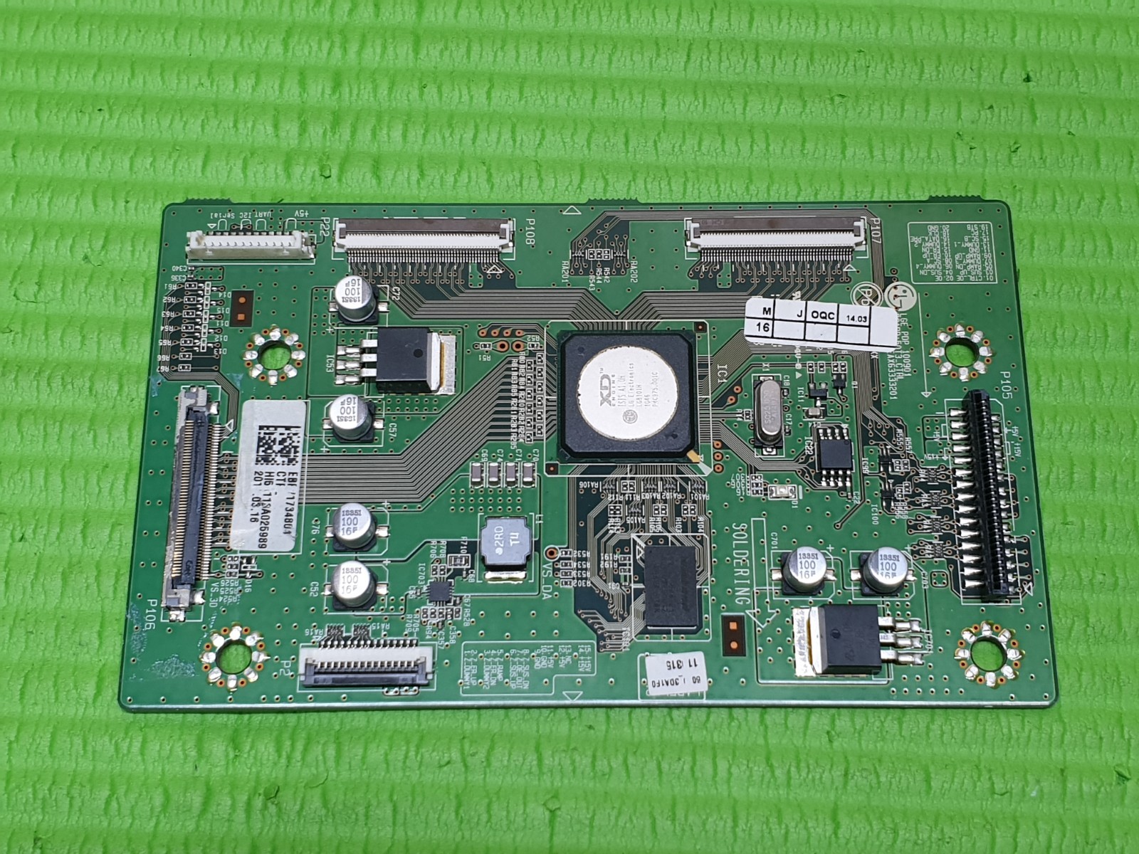 TCON LVDS BOARD FOR LG 50PW450T 50" PLASMA TV EAX63333201 EBR1734804 - Image 2