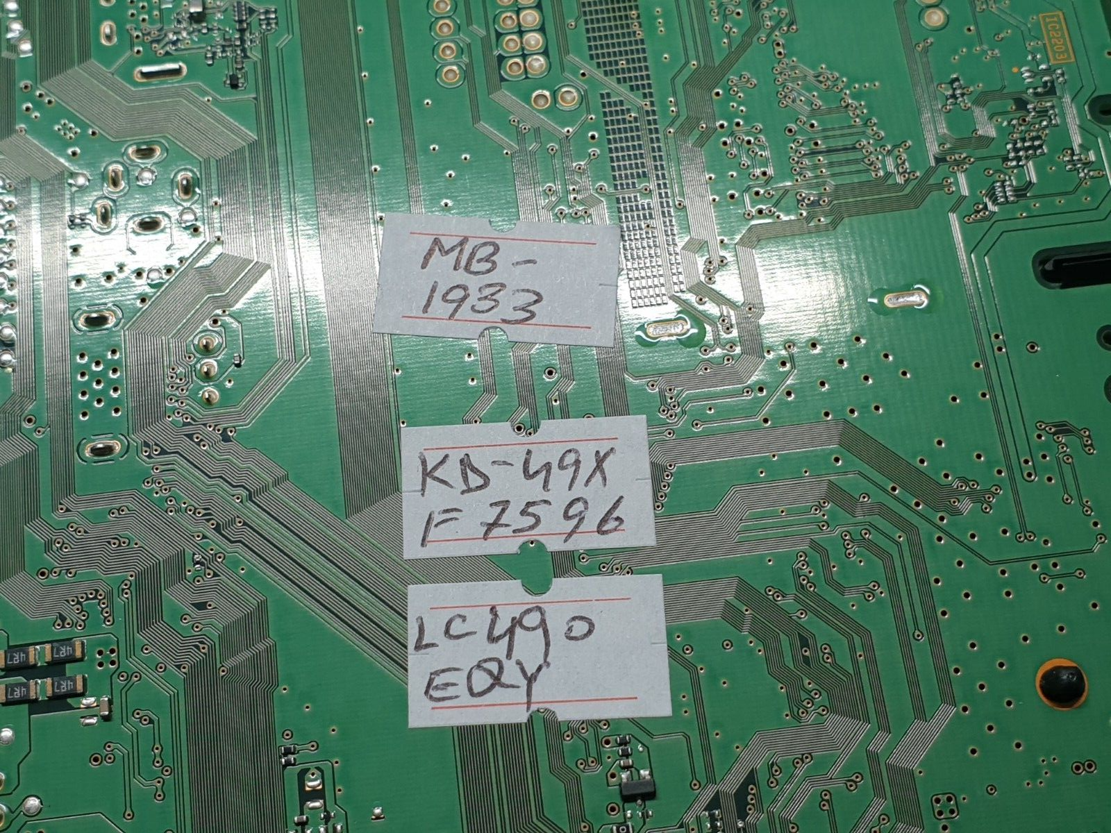 MAIN AV BOARD MB SONY KD-49XF7596 LED TV YA03048AA 1-982-626-11 SCREEN:LC490EQY - Image 6