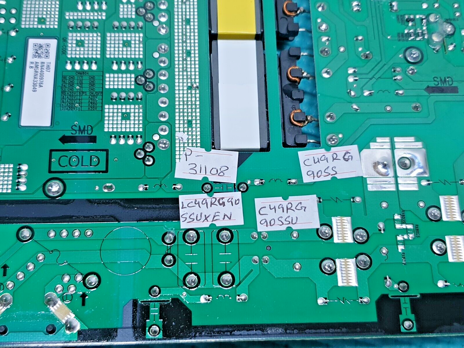 POWER SUPPLY BOARD SAMSUNG LC49RG90SSUXEN LED TV MONITOR BN44-00976A P22020N RHS - Image 5