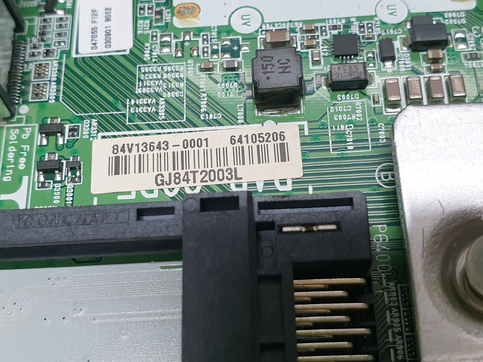 MAIN BOARD MB 55UJ651V 55UJ670V TV EAX67133404 (1.0) EBT64105206 SCREEN:HV550QUB - Image 4