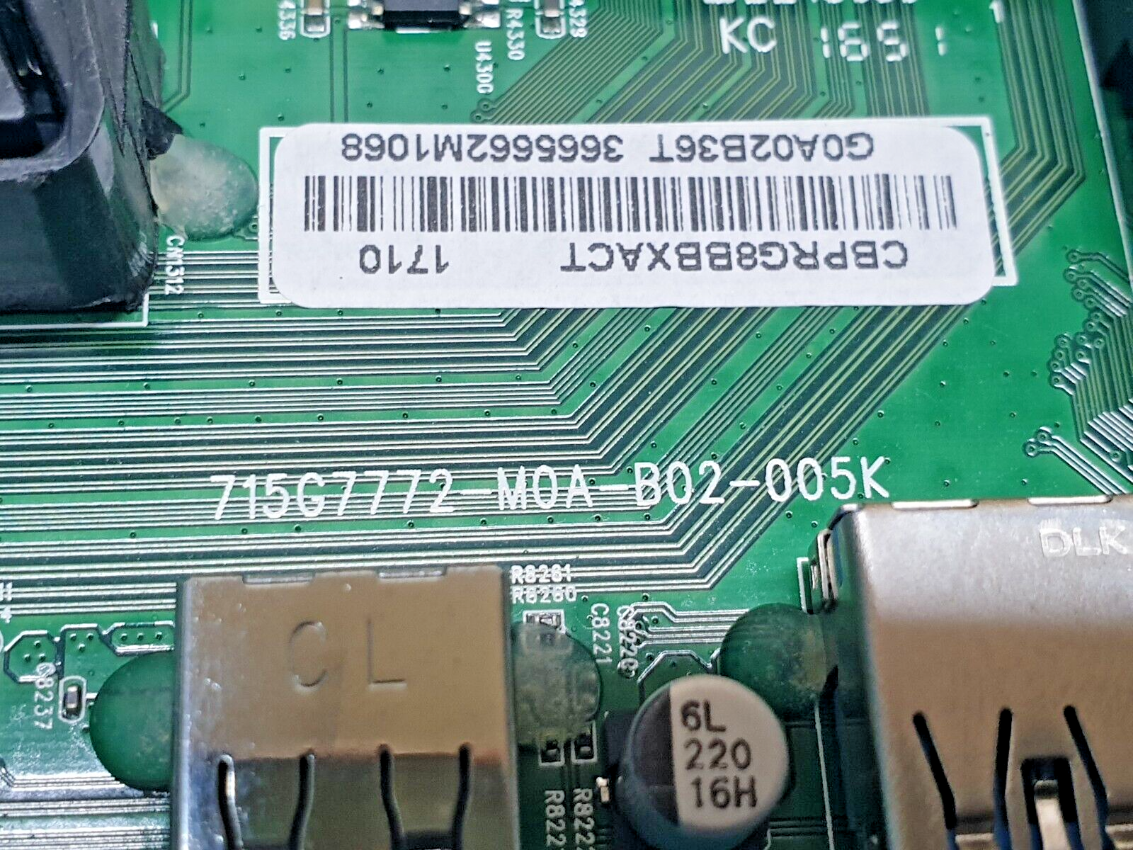 MAIN BOARD MB PHILIPS 55PUS7181/12 LED TV 715G7772-MOA-B02-005K SCREEN:LC550EQL - Image 2