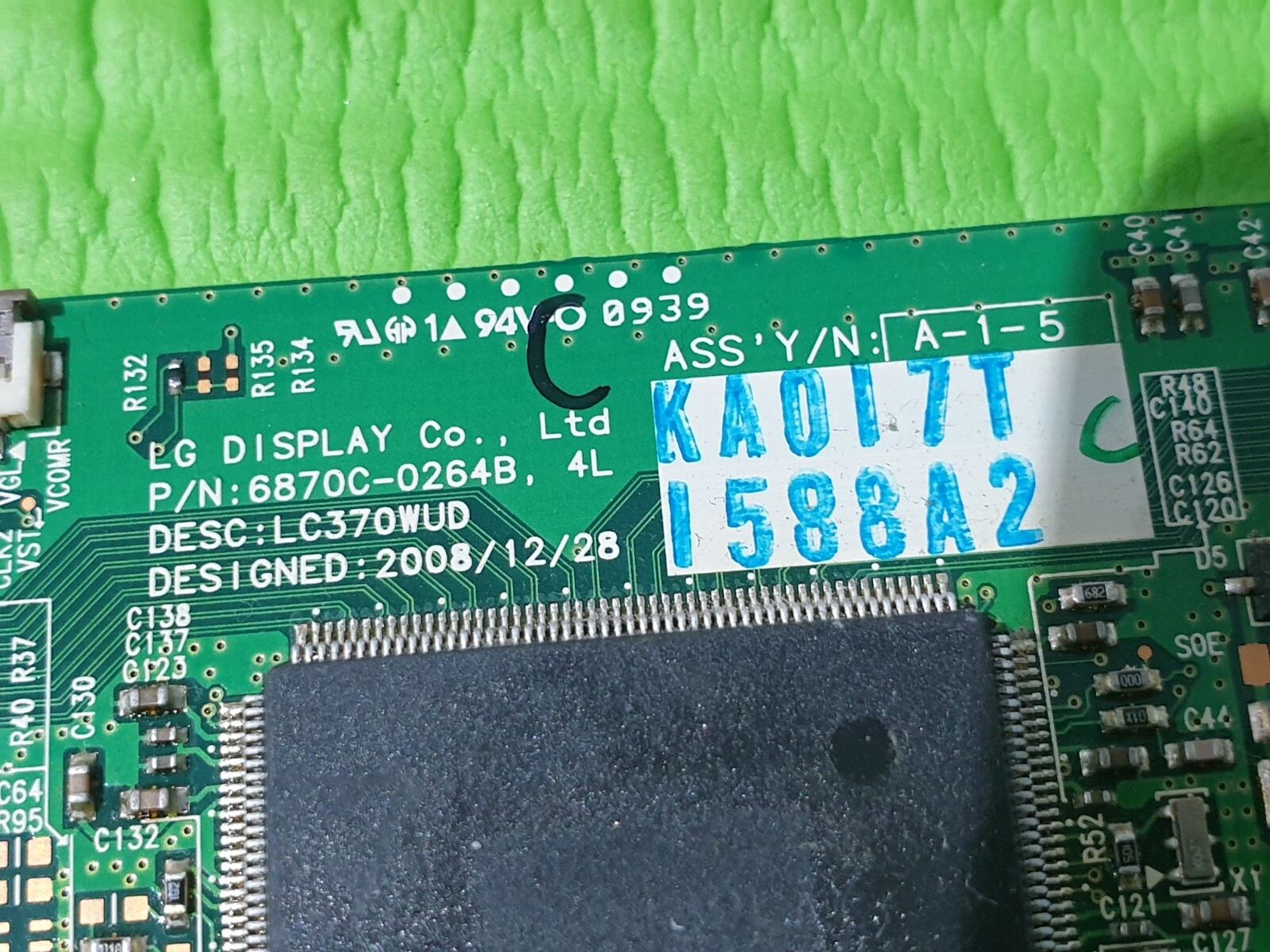 TCON LVDS BOARD LG 37LH5000 37LH5000 37" LCD TV 6870C-0264B 6871L-1588A LC370WUD - Image 4