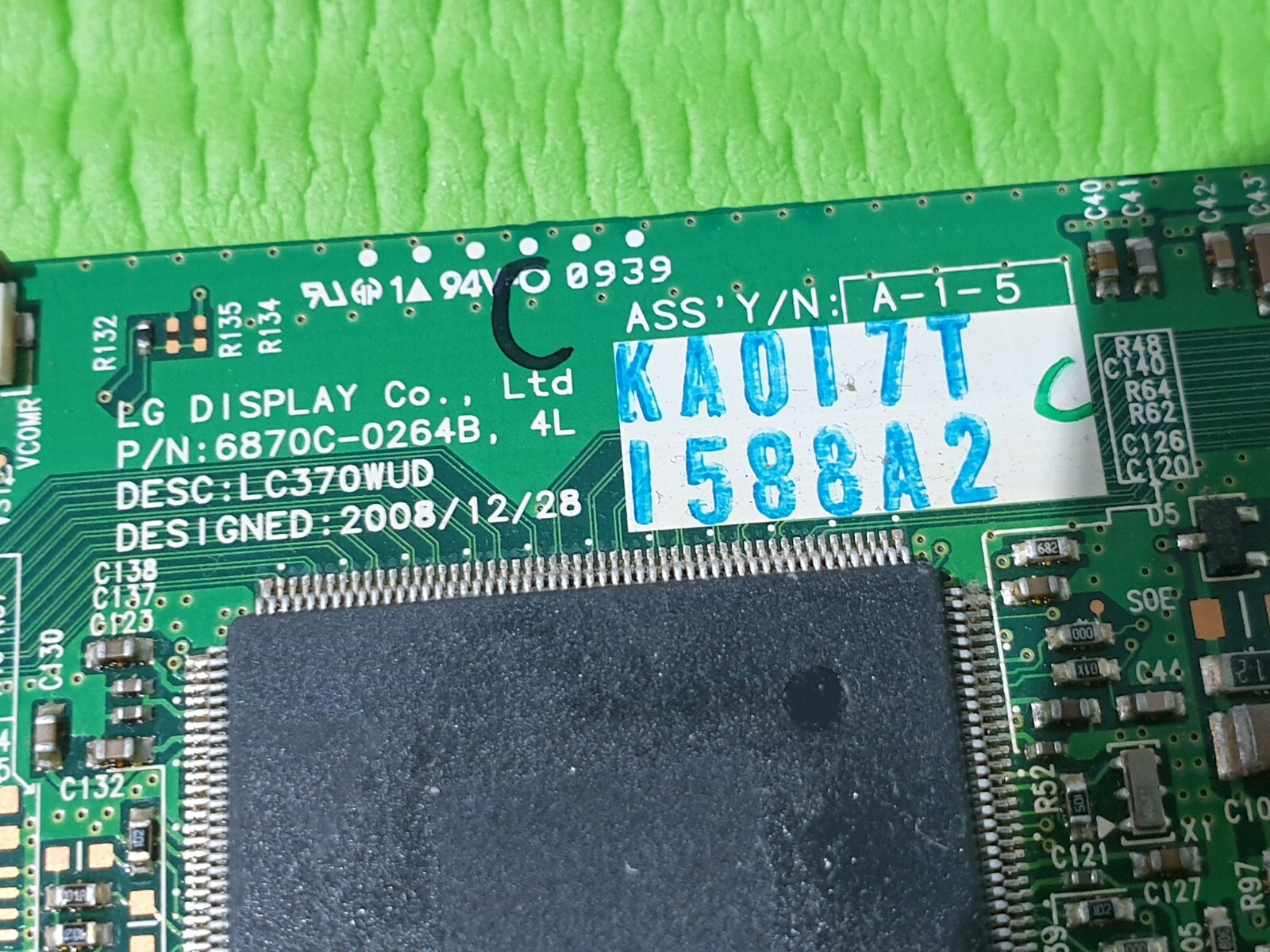TCON LVDS BOARD LG 37LH5000 37LH5000 37" LCD TV 6870C-0264B 6871L-1588A LC370WUD - Image 5