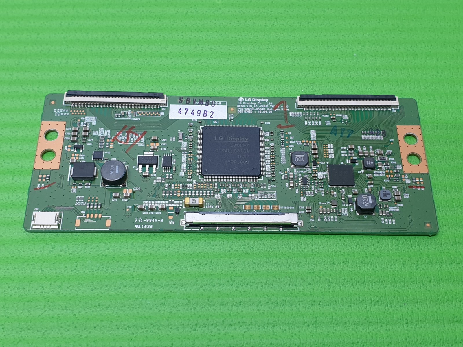 TCON LVDS BOARD LG GENUINE 49UH603V 49UH610V 49" LED TV 6870C-0584B 6871L-4749B