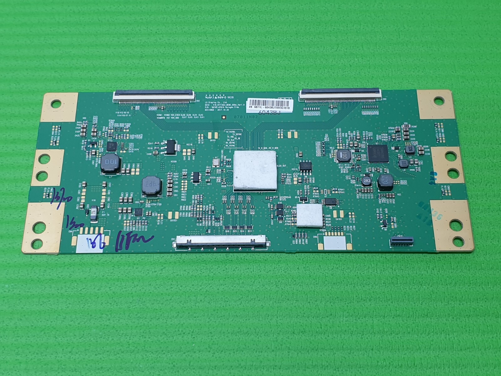 TCON LVDS BOARD SONY KD-49XG8096 KD-49XG8196 49" LED TV 6870C-0761A 6871L-6043B