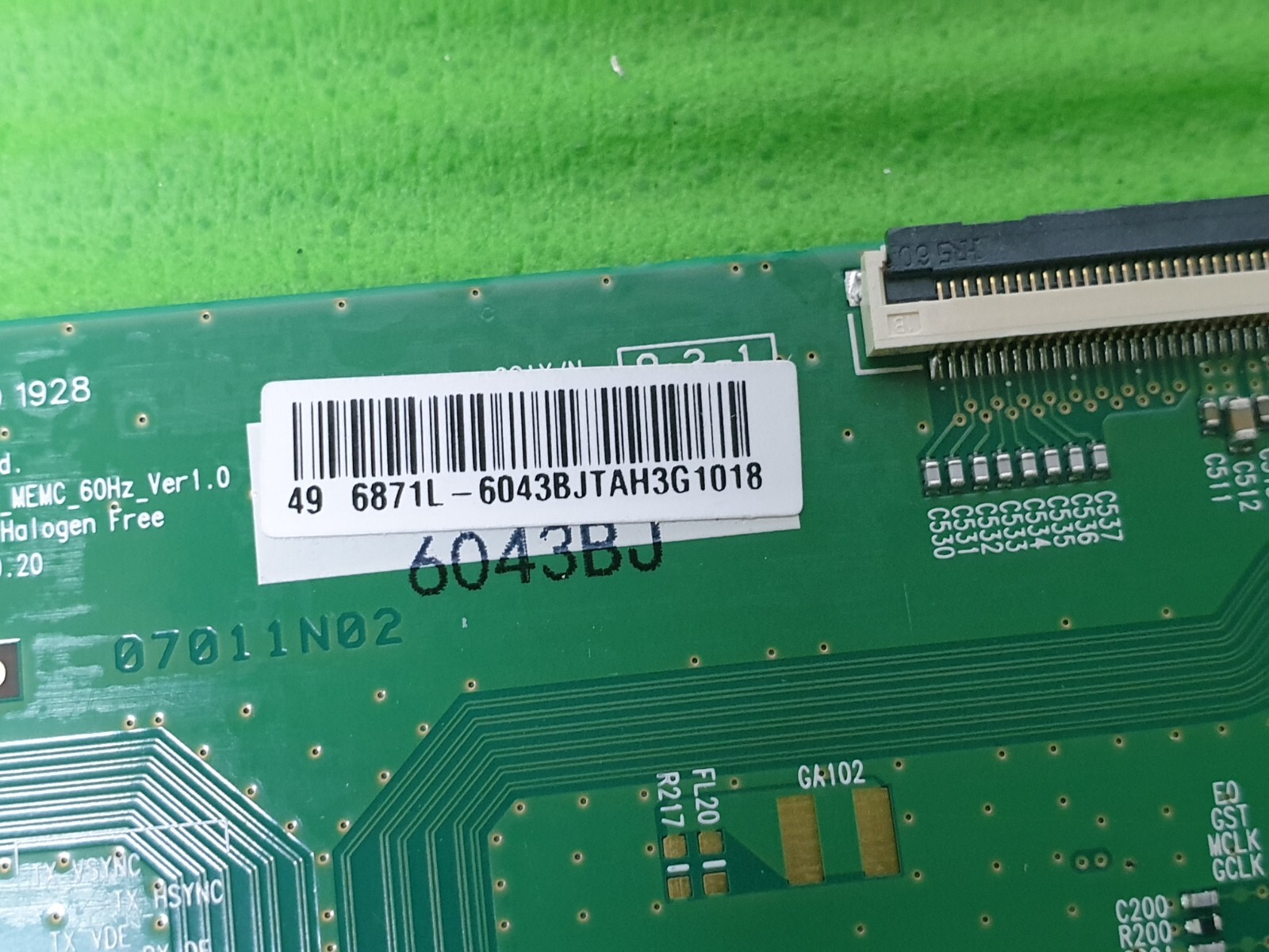 TCON LVDS BOARD SONY KD-49XG8096 KD-49XG8196 49" LED TV 6870C-0761A 6871L-6043B - Image 4