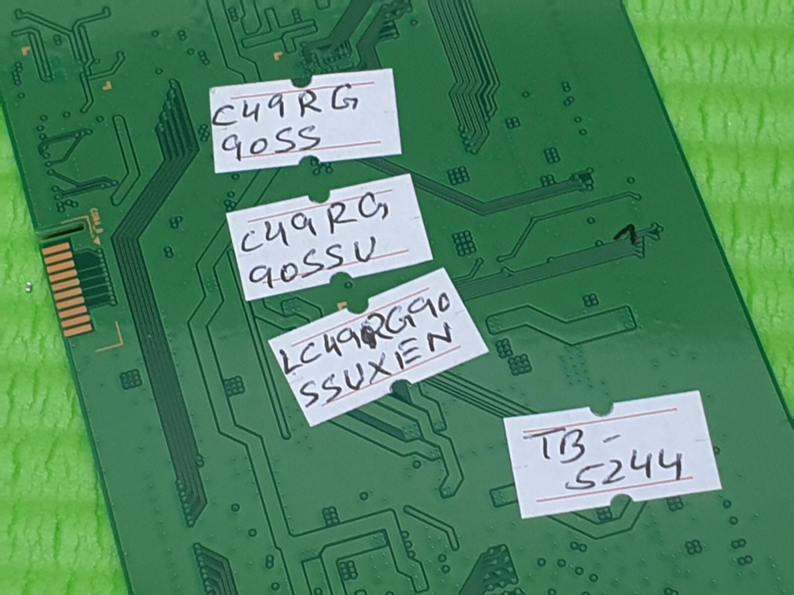 TCON LVDS BOARD SAMSUNG C49RG90SSU 49" TV 6871L-43493C 18Y_49DQEU3HF11BVO.2_HF - Image 3